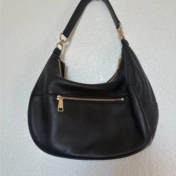 Coach Black Pebbled Leather Hobo Bag - Picture 2 of 7